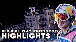 Slopestyle Skiing In Fairytale City  Red Bull PlayStreets 2019 Highlights [upl. by Notsew]