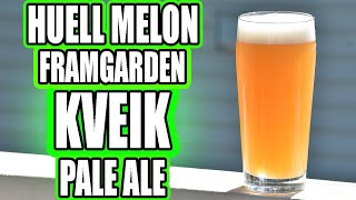 Brewing JUICY MELONS PALE ALE with FRAMGARDEN KVEIK amp HUELL MELON Hops [upl. by Nelo408]