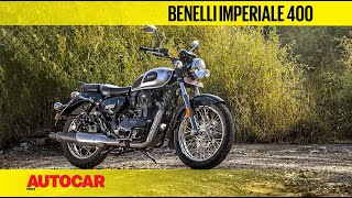 Benelli Imperiale 400 Walkaround and Exhaust Sound  First Look  Autocar India [upl. by Nafets]