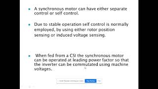 CSI fed synchronous motor drive [upl. by Barri]