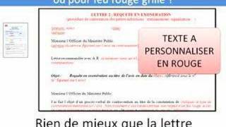 Lettres types pour contester une contravention [upl. by Dempster]