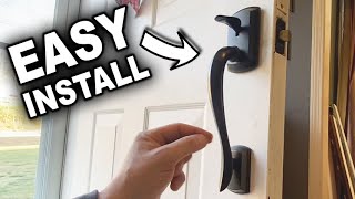 How to Install Entry Door Handle Pull [upl. by Trefler663]