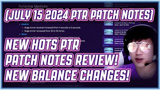 NEW HOTS PTR PATCH NOTES REVIEW NEW BALANCE CHANGES 7152024 [upl. by Guyer]