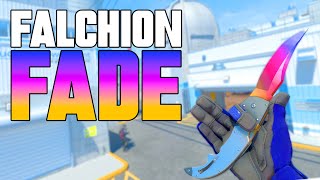 ★ CS2 Falchion Knife Fade FACTORY NEW  CS2 Knife Gameplay [upl. by Yeh650]