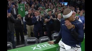 Isaiah Thomas Moved to Tears By Celtics Tribute Video and Crowd Ovation [upl. by Otrebla]