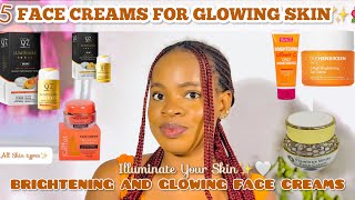 THE BEST FACE CREAMS FOR A GLOWING COMPLEXION Illuminate Your Skin Face Creams For All Skin Types [upl. by Adamik920]