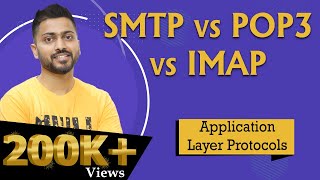 SMTP vs POP3 vs IMAP with real life example  All in 1  Application layer Protocols [upl. by Hebert]