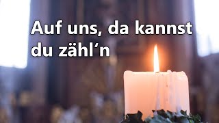 Tauflied  Hochdeutsch  Lied zur Tauffeier Auf uns da kannst du zähln [upl. by Oremar366]