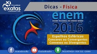 Dicas ENEM 2016  Física  Espelhos Esféricos [upl. by Edalb685]