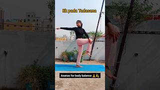 Asanas that will improve your body balance yogapractice fitness health [upl. by Neelahtak]