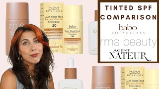 TINTED SPF COMPARISON  RMS BABO AND AGENT NATEUR  Integrity Botanicals [upl. by Stanford]