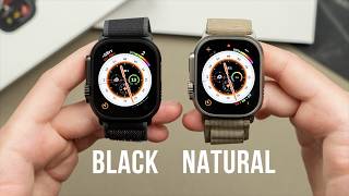 Apple Watch Ultra 2 Black Unboxing and Comparison [upl. by Mike695]