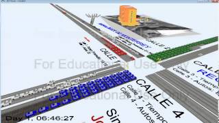 Simulación de crucero vial con Flexsim [upl. by Noicnecsa]