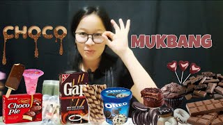 ASMR CHOCOLATE MUKBANG  OREO CHOCO PIE BISCUIT STICK CHO CHO LOLLIPOP WHITE RABBIT CANDY [upl. by Ysor]