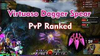 Mesmer Virtuso Dagger Spear  Guild Wars 2 PvP Ranked  Part 04 [upl. by Liddie]