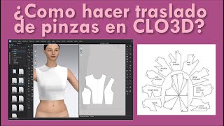 ¿Cómo hacer traslado de pinzas en CLO3D  APRENDER CLO3D [upl. by Mcroberts]