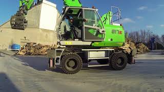 SENNEBOGEN 817 E product video  the material handler for waste management [upl. by Ahsienal153]