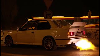 BMW E30 M3 1UZ ITB SOUND 8000rpm flamespopampbangsdriveby [upl. by Carlie]