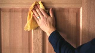 How to stain and varnish a timber door interior or exterior [upl. by Burroughs350]