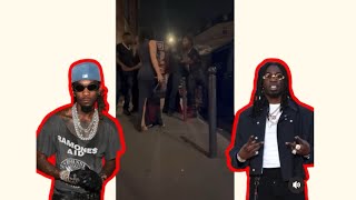 French Rapper Gazo’s entourage gave Offset the beats for not paying up crazy video [upl. by Oijile583]