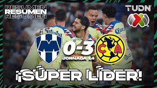 Resumen y goles  Monterrey 03 América  AP2023J14  Liga Mx  TUDN [upl. by Adis]