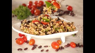 Barley and Black Bean Salad Salad Recipes [upl. by Niltyak]