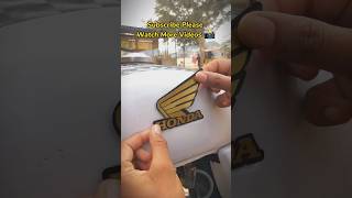 Bike Tanki Honda Monogram  Bike Sticker Modify shorts honda motercycle modified sticker [upl. by Anaj472]