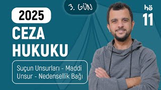 11 Ceza Hukuku KAMPI  Suçun Unsurları  Maddi Unsur  Nedensellik Bağı  Murat AKSEL [upl. by Janela]