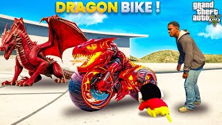 Shin Chan amp Franklin Stealing Strongest Powers Fire Red Dragon Super Bike in Gta 5 in Telugu [upl. by Suoirad]