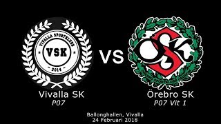 Futsalserien  Vivalla SK vs ÖSK P07 Vit 1  20180224 [upl. by Ferrick411]