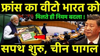 फ्रांस का वीटो भारत को मिला  India 3rd Powerful Country for VETO against China  UN vs India [upl. by Lesko]