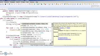 Text preprocessing Code in java  Natural Language processing [upl. by Otsenre]