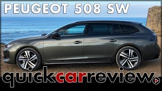 2018 Peugeot 508 SW 16 l PureTech 225  Test drive in the new Peugeot 508 Estate  Review  English [upl. by Ahsemrak]