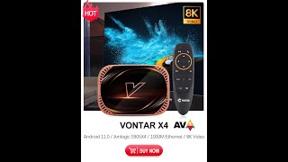 VONTAR X4 Amlogic S905X4 Smart TV Box Android 11 4GB 128G [upl. by Idhem]