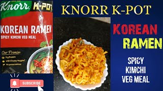 Knorr kpot korean ramen spicy kimchi veg meal knorr koreanfood ramen [upl. by Hayikaz304]