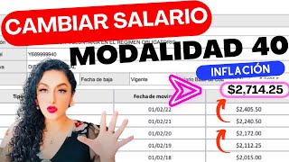 12 Alerta Lo que dice la ley sobre Subir Salario Modalidad 40 [upl. by Nesnar]