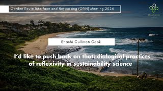 I’d like to push back on that dialogical practices of reflexivity in sustainability science [upl. by Gnuj]