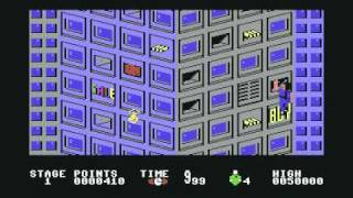 Firetrap  Data East  Commodore 64 C64 gameplay [upl. by Nnaegroeg444]