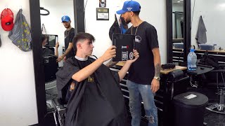 Day in The Life With a Beginner Barber [upl. by Maffei]