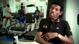 Haile Gebrselassie on the New York Marathon 2010 [upl. by Otilrac]