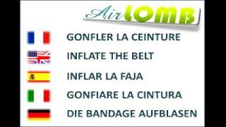 bien positionner la ceinture lombaire gonflable AirLOMB [upl. by Yssep]