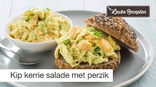 Kip kerrie salade met perzik [upl. by Refinne555]