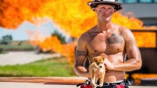 The 2017 Firefighter Calendar amp Puppy Rescue Party [upl. by Anehsak]