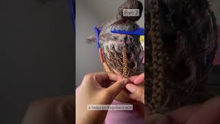 Tips on how to knotless braid with synthetic hair color 30 braids hairstyles shorts hair [upl. by Langbehn]