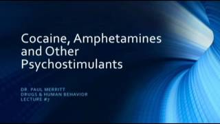 Psychostimulants  Cocaine Amphetamines and other stimulants [upl. by Anaidiriv899]