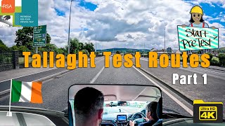 Driving through Tallaght Driving Test Routes  RSA Ireland  Part 1 [upl. by Snave]