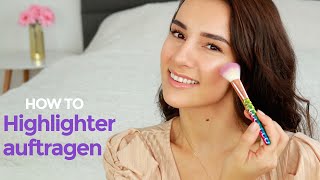 Highlighter auftragen  Wo wie und womit [upl. by Ahsienel426]