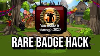 AQW Free Rare Badge Hack [upl. by Hafeenah]