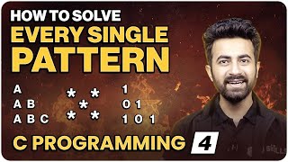 Pattern Printing in One Video  Lecture 4  C Programming Series [upl. by Lyons]