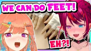 IRyS shows fingers Kiara we can also do FEET [upl. by Pomona963]